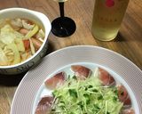 青パパイヤとブリのカルパッチョ♡作り方4写真