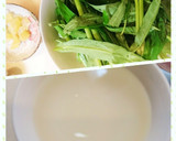 中華の定番､台湾の家庭料理〜空芯菜炒め♪作り方1写真