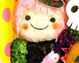 キャラ弁♡ハロウィン魔法使いの女の子作り方7写真