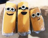 ミニオン ロールサンドイッチ キャラ弁作り方3写真