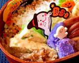 紅ズワイ蒸し玉子 ハロウィン弁当作り方2写真