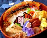 紅ズワイ蒸し玉子 ハロウィン弁当作り方5写真