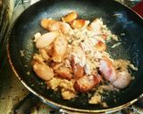 ツナとソーセージのパスタ作り方3写真
