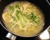 水菜と餃子のあんかけ塩ラーメン作り方3写真