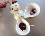 クリスマスに☆雪だるまケーキポップ。作り方9写真