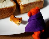 クリチ＆きな粉のハートトースト作り方5写真