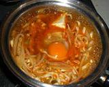 半熟たまご入り☆キムチチゲ風うどん作り方3写真
