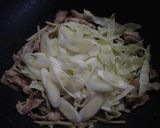 玉子と豚肉、いろいろ野菜のオイ醤油炒め。作り方7写真