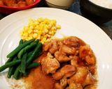 ディナーに♫簡単チキンステーキ♥️豪華作り方4写真