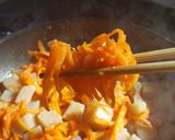 こんにゃくと人参の生姜炒め作り方4写真