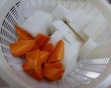 大根、にんじんと刻み昆布の煮物作り方2写真