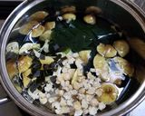 シモコシとワカメ、打ち豆の味噌汁作り方3写真