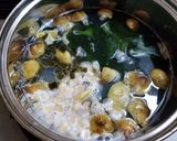 シモコシとワカメ、打ち豆の味噌汁作り方4写真