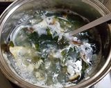 シモコシとワカメ、打ち豆の味噌汁作り方6写真