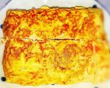カニかまと葱の卵焼き作り方1写真