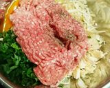 玉ねぎなし☆紫蘇とえのきのハンバーグ作り方2写真