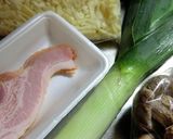 リーキ（ポロねぎ）とシイタケのチーズ焼き作り方1写真