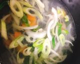 ☆エバラキムチ鍋の素で旨辛キムチスープ☆作り方3写真