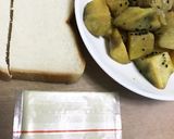 大学芋リメイク☆スイートポテトトースト作り方1写真