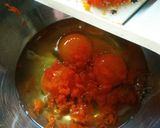 フライパンに入れるだけ★朝食オムレツ作り方1写真