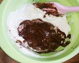 ココアとすりごまのシフォン風ケーキ♬作り方9写真