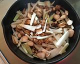 節約！納豆と椎茸の石づきのチャーハン作り方4写真