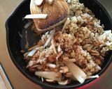 節約！納豆と椎茸の石づきのチャーハン作り方5写真