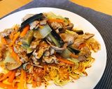 バリバリでトロトロ！餡かけかた焼きそば作り方4写真