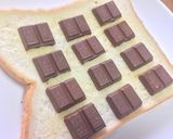 チョコバナナクレープ⁉︎トースト♡作り方2写真