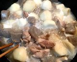 しっかり味＊里芋と鶏肉とこんにゃくの煮物作り方3写真