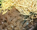 切干大根とこんにゃく生姜炒め煮作り方1写真