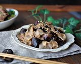 豚肉となすのガーリックオイマヨ炒め作り方3写真