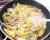 しいたけパウダーのねぎ塩豚焼きそば作り方6写真