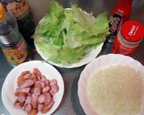 レタスの食感と醤油の香り＠黒チャーハン作り方1写真