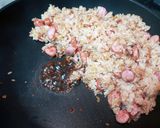 レタスの食感と醤油の香り＠黒チャーハン作り方6写真