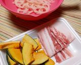 レンコンとかぼちゃの♪バター醤油炒め♥作り方1写真
