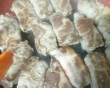 豚肉巻き豆腐甘酢あんかけ♪作り方7写真