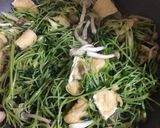 豆苗のボリューム炒め作り方3写真