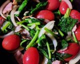 ほうれん草とトマトの♪オープンオムレツ♥作り方2写真
