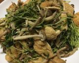 豆苗のボリューム炒め作り方4写真