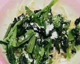 お弁当☆レンジでもやしほうれん草のナムル作り方1写真