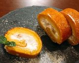 HMで♪黒蜜きなこの和ロールケーキ作り方9写真