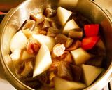 大根 にんじん 鶏肉のほっこり煮物作り方5写真