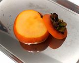 柿チーズプリンのジャックオランタン作り方1写真