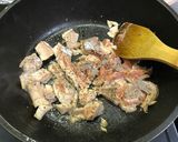 秋鮭と牛乳で サーモンクリームパスタ作り方5写真