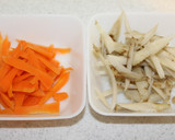 簡単！ごぼうと人参と春菊の胡麻和え作り方6写真