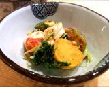 ３番出汁で鶏ガラベース〜鶏ガラソース和え作り方15写真