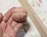 手作り和菓子★練り切りで１６弁の菊作り方13写真