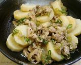 かぼちゃの煮物☆豚肉玉ねぎエノキあんかけ作り方10写真
