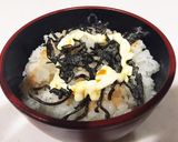 飲んだ後のちょい食べ昆布マヨラー油ご飯作り方1写真